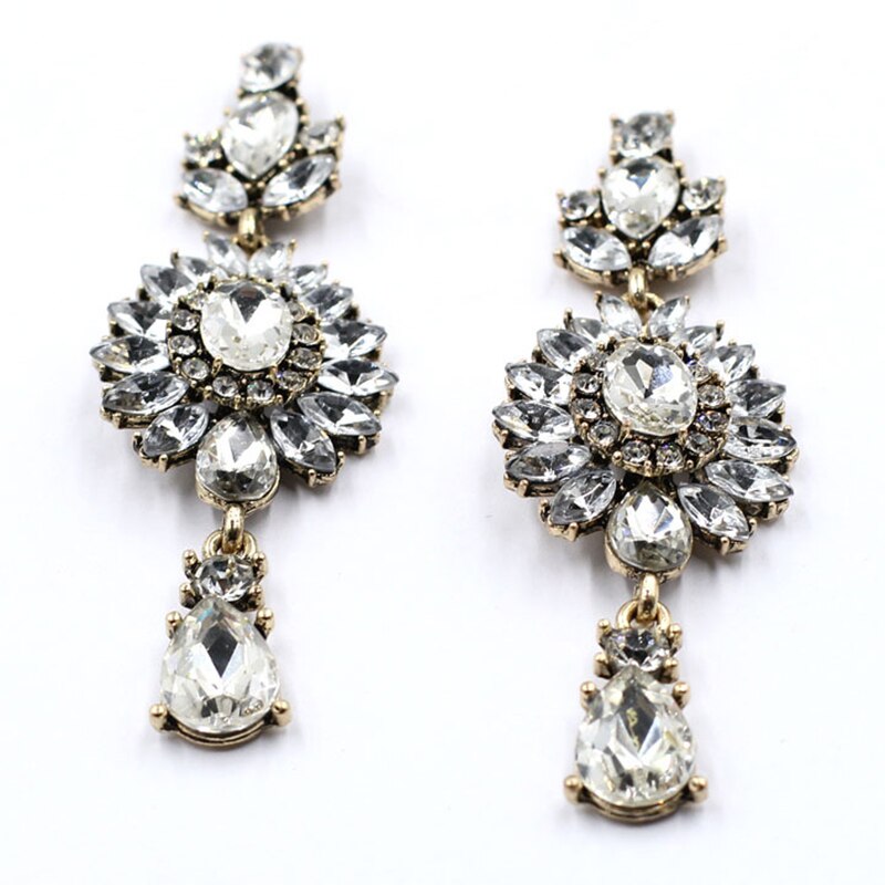 Boucles d'oreilles Cristal – Goutte, Luxe & Éclat, Bijou Femme Tendance