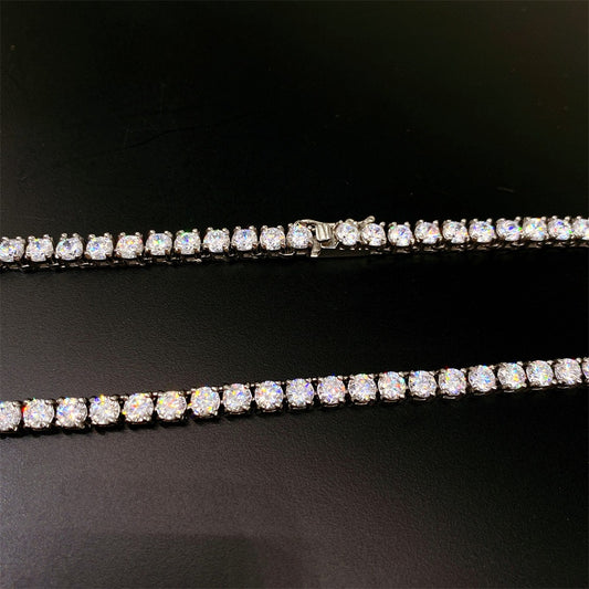 Collier Chaîne Acier Inoxydable | Maillons 4mm Steel & Gold — DEBROUYART