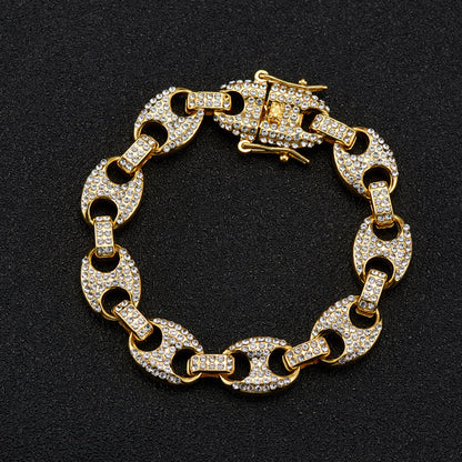 Collier Grain de Café Strass