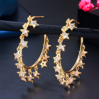 Boucles d'oreilles Tassel  Dorées