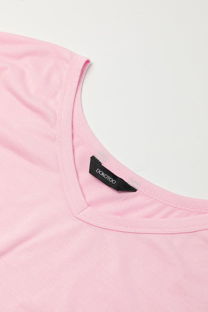 Robe Maxi — Col V, Poches Cachées, Fentes Latérales