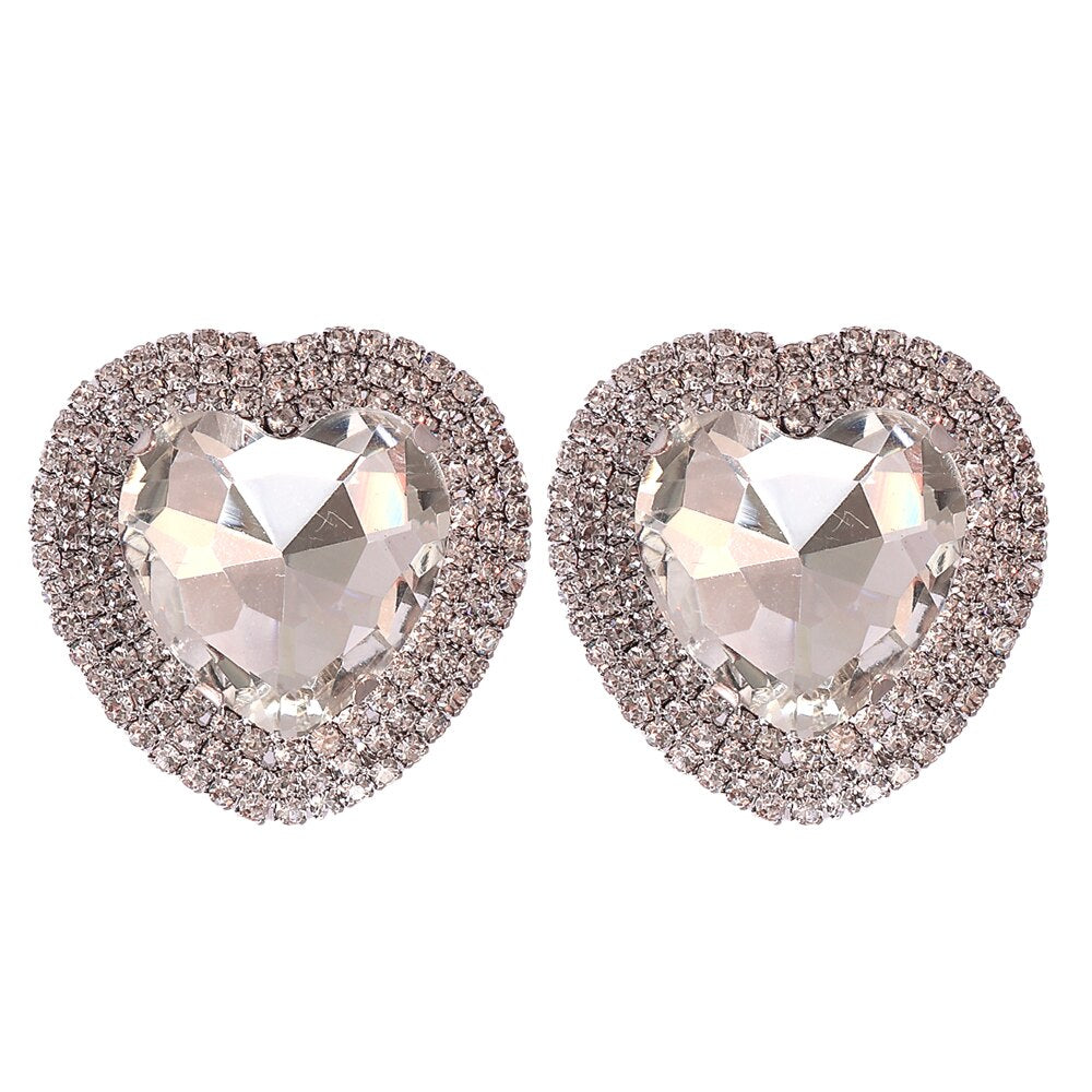 Boucles d'oreilles Cristal Baroque multicolore – Cœur & Mariage