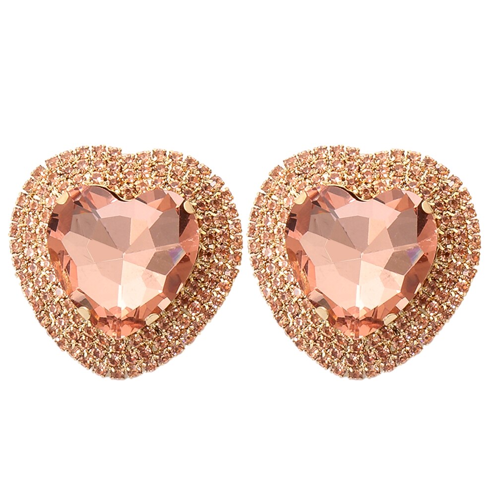 Boucles d'oreilles Cristal Baroque multicolore – Cœur & Mariage