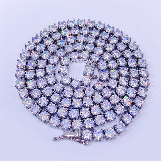 Collier Chaîne Acier Inoxydable | Maillons 4mm Steel & Gold — DEBROUYART