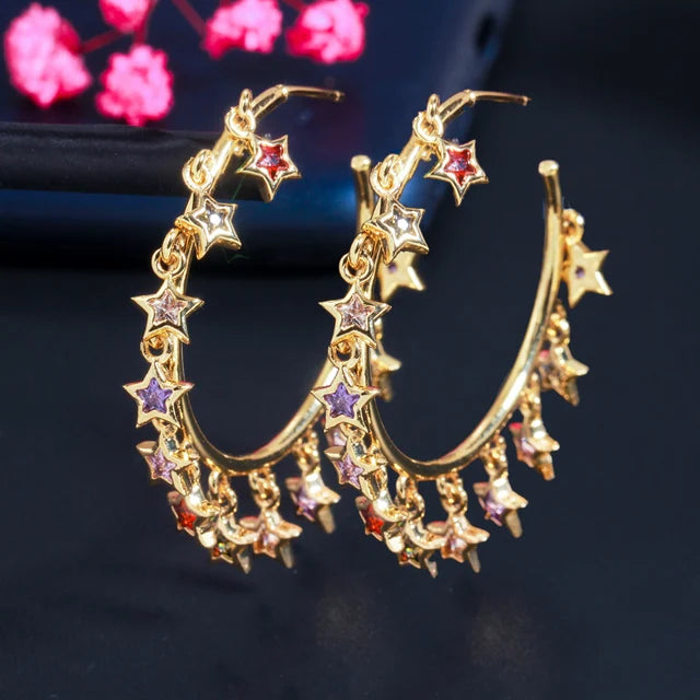Boucles d'oreilles Tassel  Dorées