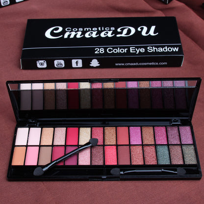 Palette Fards à Paupières 28 Couleurs – Mat & Nacré | Maquillage Débutantes