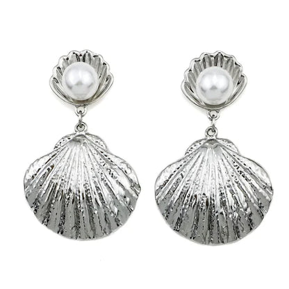 Boucles d'oreilles Perle & Coquillage – Style Boho Beach