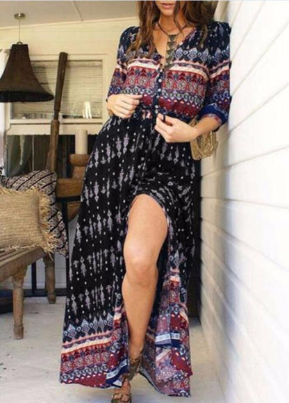 Robe Longue Maxi Bohème Femme
