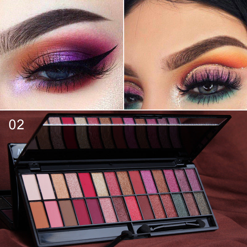 Palette Fards à Paupières 28 Couleurs – Mat & Nacré | Maquillage Débutantes