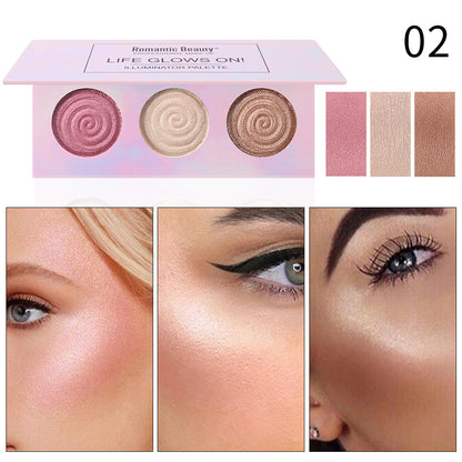 Palette Enlumineur 3 Couleurs Nacré Pailleté
