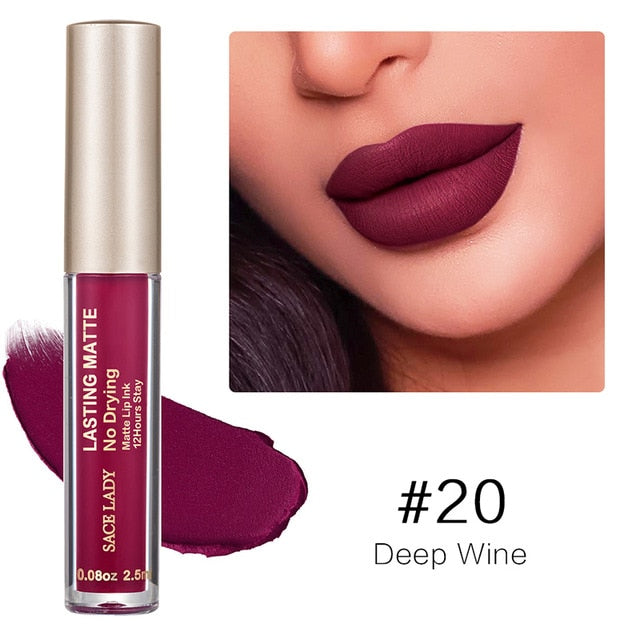 Rouge à Lèvres Liquide Mat  Waterproof