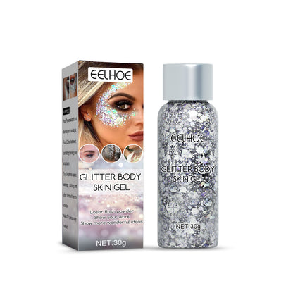Gel Pailleté Corps & Visage – Paillettes Laser | Maquillage Scène & Yeux