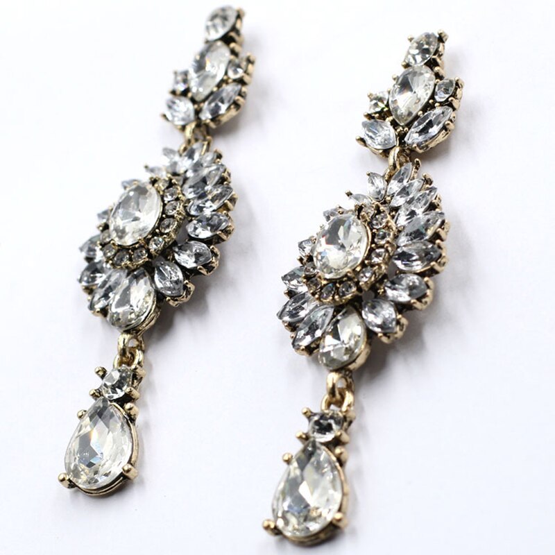 Boucles d'oreilles Cristal – Goutte, Luxe & Éclat, Bijou Femme Tendance
