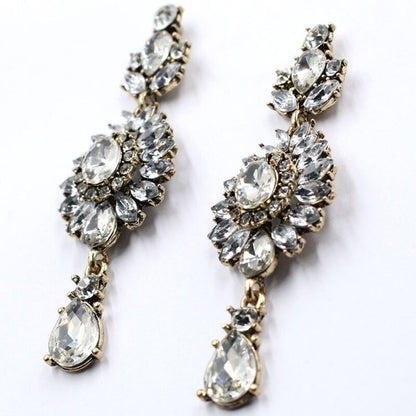 Boucles d'oreilles Cristal – Goutte, Luxe & Éclat, Bijou Femme Tendance
