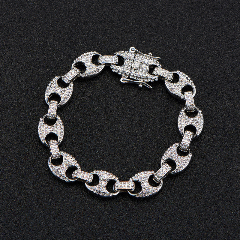 Collier Grain de Café Strass
