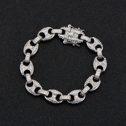 Collier Grain de Café Strass