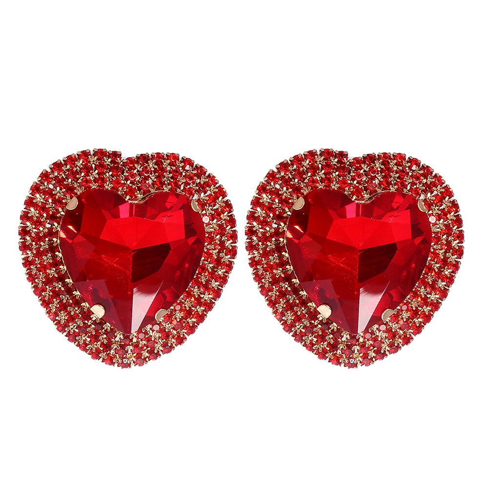Boucles d'oreilles Cristal Baroque multicolore – Cœur & Mariage