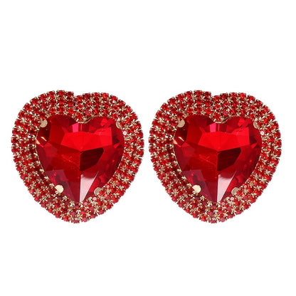Boucles d'oreilles Cristal Baroque multicolore – Cœur & Mariage