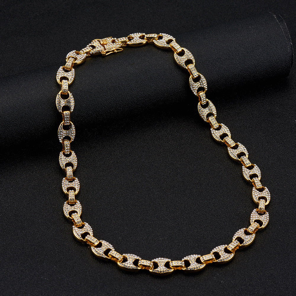 Collier Grain de Café Strass