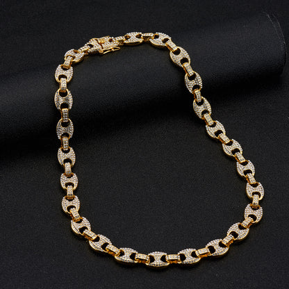 Collier Grain de Café Strass
