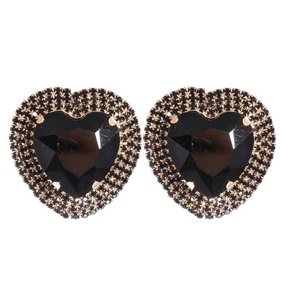 Boucles d'oreilles Cristal Baroque multicolore – Cœur & Mariage