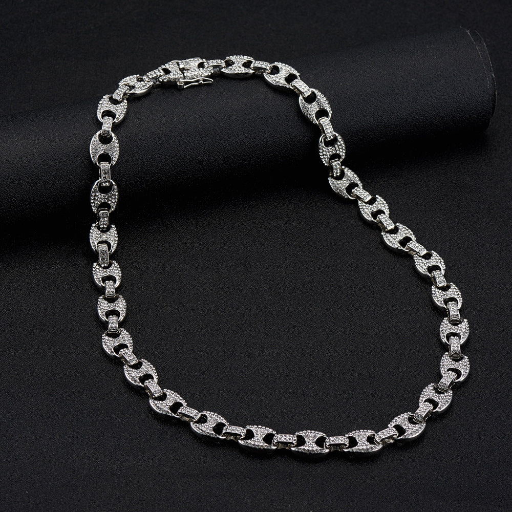 Collier Grain de Café Strass