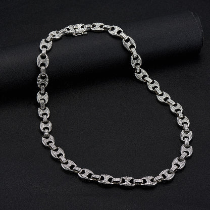 Collier Grain de Café Strass