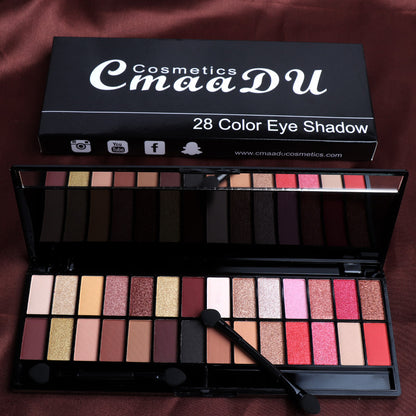 Palette Fards à Paupières 28 Couleurs – Mat & Nacré | Maquillage Débutantes