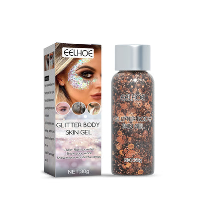 Gel Pailleté Corps & Visage – Paillettes Laser | Maquillage Scène & Yeux