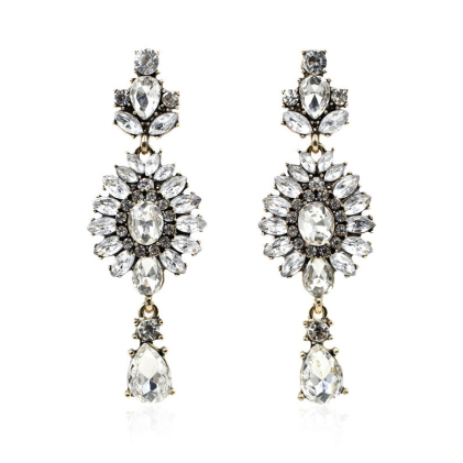 Boucles d'oreilles Cristal – Goutte, Luxe & Éclat, Bijou Femme Tendance