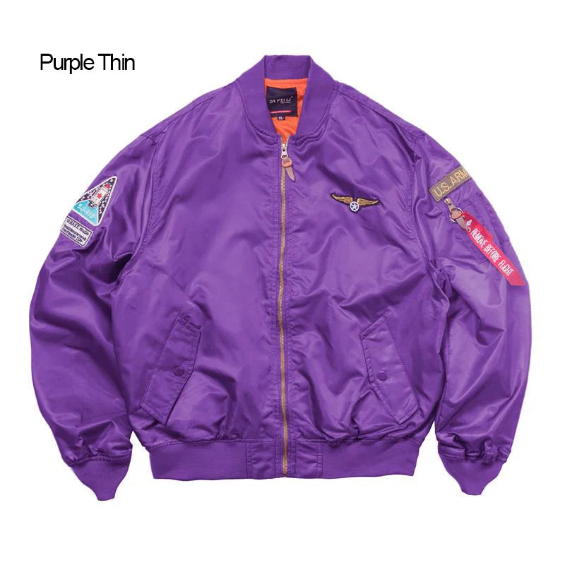 Men's Bomber Jacket Casual Fall Winter Military Jacket and Coats Outwear