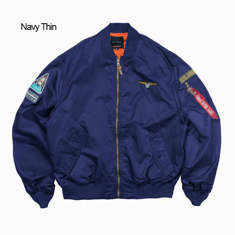 Men's Bomber Jacket Casual Fall Winter Military Jacket and Coats Outwear