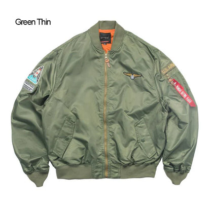 Men's Bomber Jacket Casual Fall Winter Military Jacket and Coats Outwear