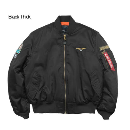 Men's Bomber Jacket Casual Fall Winter Military Jacket and Coats Outwear