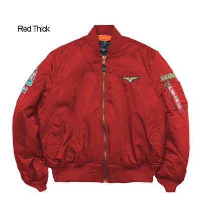 Men's Bomber Jacket Casual Fall Winter Military Jacket and Coats Outwear