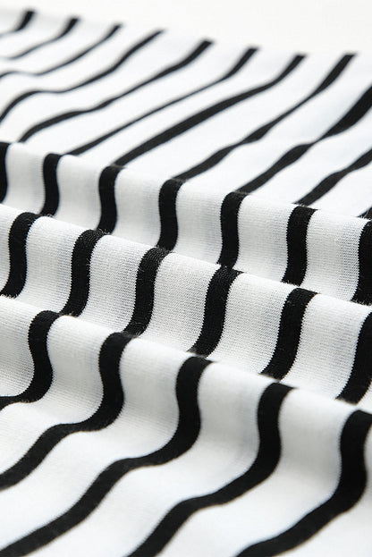 Robe Maxi Rayée Fendue