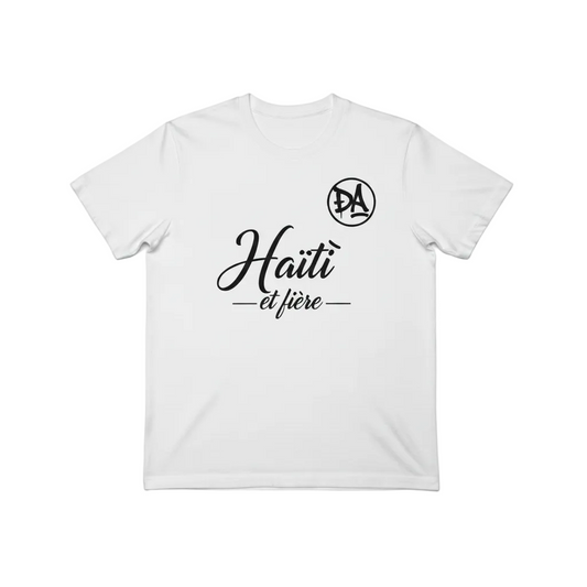 Haïti et Fière - Blanc écriture noire