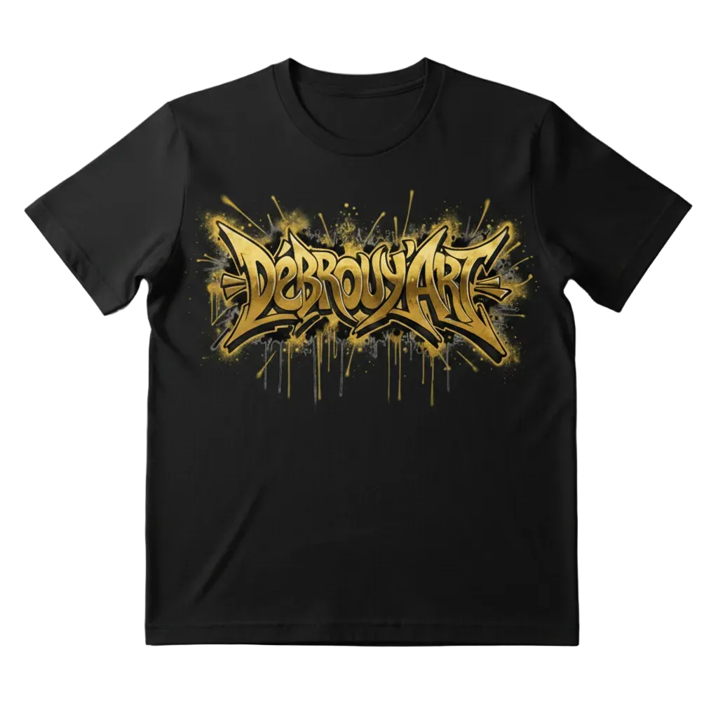 T-Shirt Kids Gold Black🏅