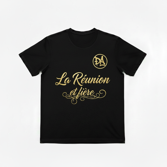 T-shirt DA - La Réunion fière signature intégrée