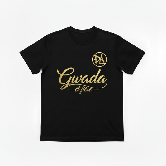 T-shirt Gwada et fière signature directe