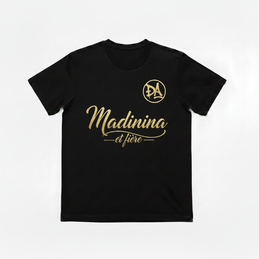 T-Shirt Madinina Noir & Or
